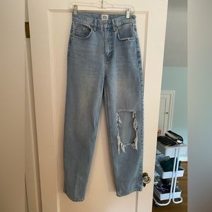 BDG urban outfitters high rise baggy jean, size 26